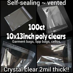 Poly clear vented garment bags